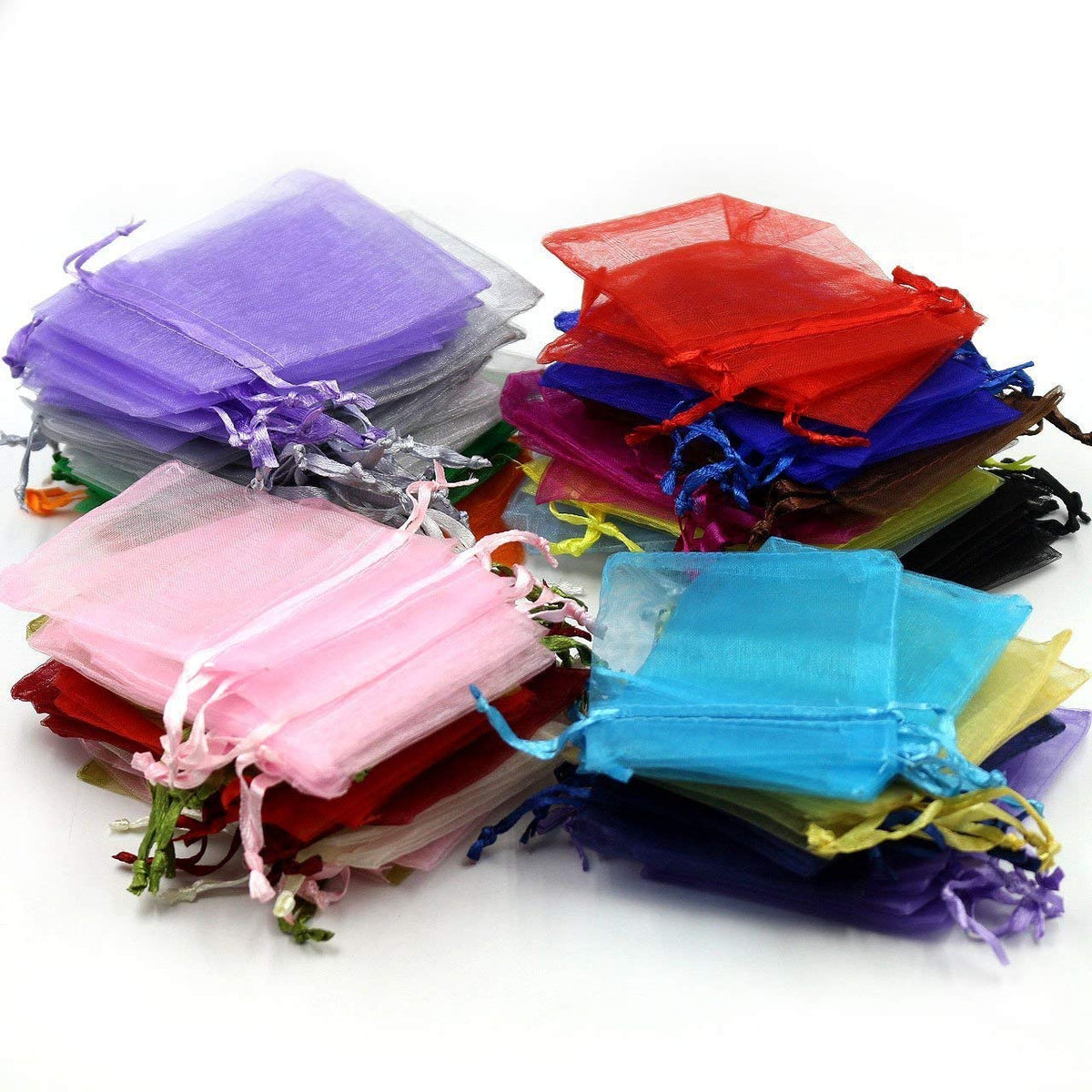 Multicolored Imported Return Gift Favors Organza Bags Shagun Potli Bags Wedding Party Favors Jewellery Packing Pouch Dry Fruit Pouch 7X9 CMS