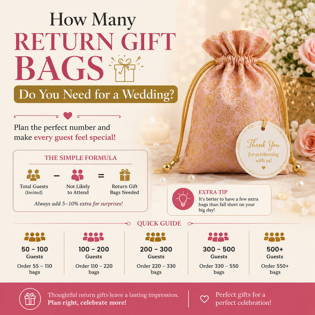 how many return gift bags