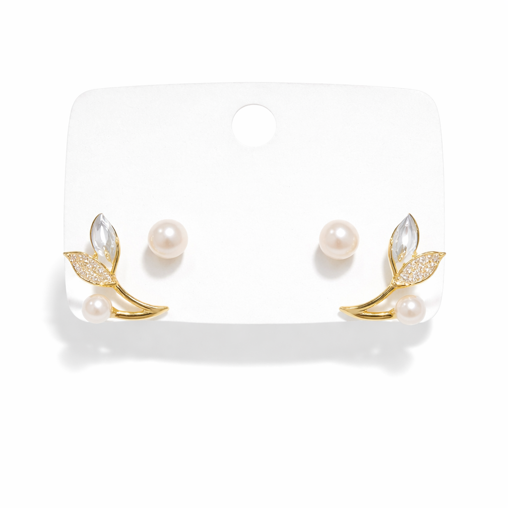 Stylish Leaf Shape Stud Earrings for Women & Girls