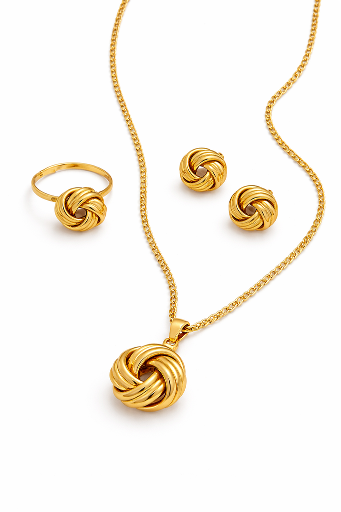 Gold Plated Jewelry Set for Women & Girls