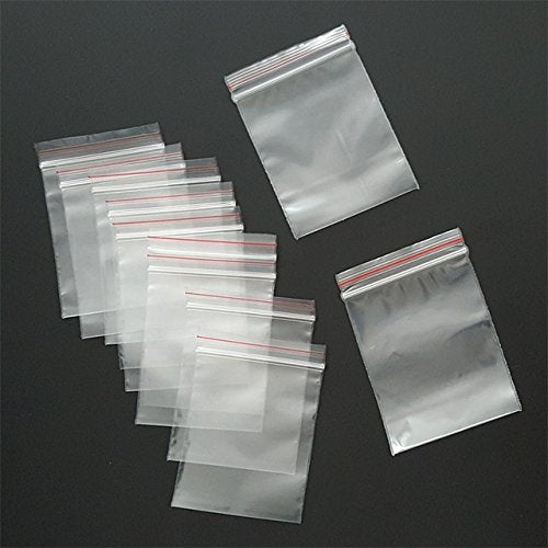 1.5 x 2 Transparent Zip Lock Pouch Bag Airtight Resealable Plastic Bag