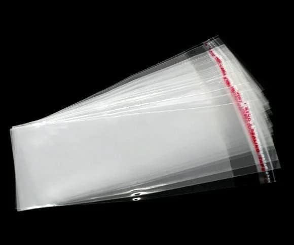 DMS RETAIL Plastic Polythene Clear Bags Small Size Pouches Transparent Self Adhesive BOPP Bags For Jewellery Packing | 3X10 INCHES PACK OF (600)