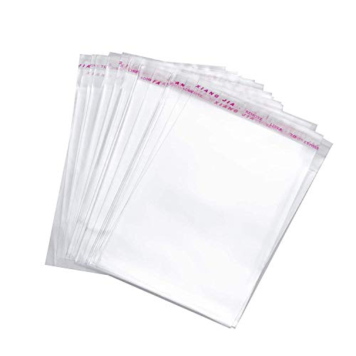 11x14 Inches : Plastic polythene Clear Transparent bags Self Adhesive BOPP Resealable Plastic pouch Bags for jwellery packaging Pack Of (1000)