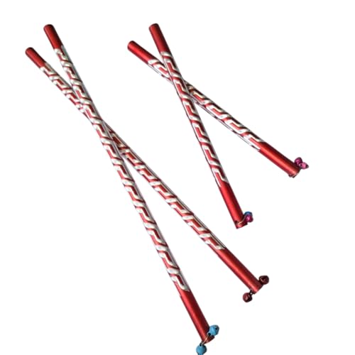 DMS RETAIL Combo of Alluminium Dandiya Sticks for Dance Graba Stick Large Kollatam Sticks Raas Sticks for Garba Dance Nights Celebration Navratri Set of 2 (Big and Small)