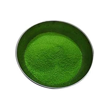 DMS RETAIL Rangoli Colors Powder for Floor Decorations - Muggu Powder Used for Decoration of Diwali, Navaratri,Pongal, Puja Mandir and Festival 100 Grams (Green)