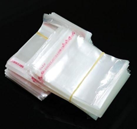 DMS RETAIL Self Adhesive Resealable transparent 2X6 inches - BOPP plastic covers for packing,plastic bags Self Adhesive Clear Transparent Plastic Seal Pouch/Poly bag Pack Of (250)