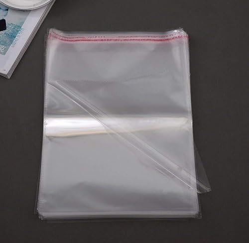 11x14 Inches : Plastic polythene Clear Transparent bags Self Adhesive BOPP Resealable Plastic pouch Bags for jwellery packaging Pack Of (1000)
