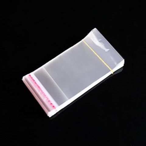 2.5x5 Inches: Self Adhesive Resealable transparent - BOPP plastic covers for packing,plastic bags Self Adhesive Clear Transparent Plastic Seal Pouch Pack OF (1000)