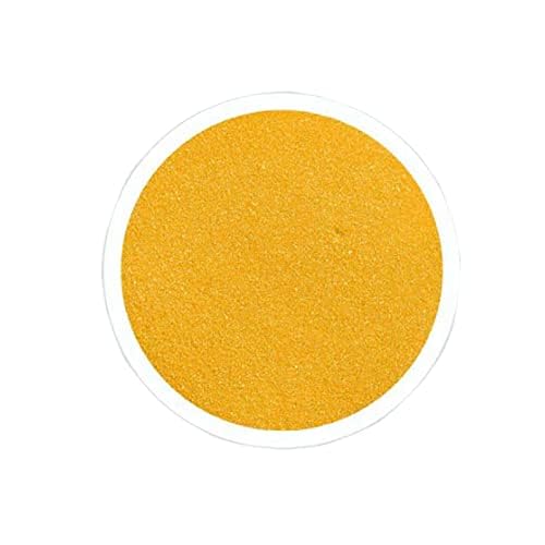 DMS RETAIL Rangoli Colours 150 Grams - rang Powder for Diwali Decoration, Festival Decor, Rangoli on Floor, Pooja thali Floor Decoration Muggu (Mustard)