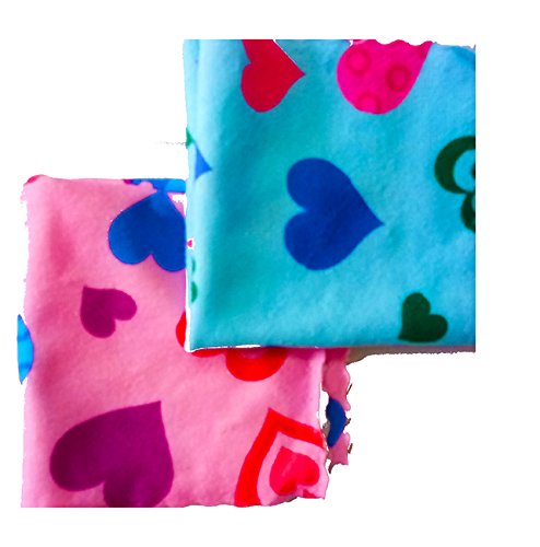 DMS RETAIL Kids Floral Printed Soft Handkerchiefs Handkerchief Napkin in super soft cotton Pack Of 40