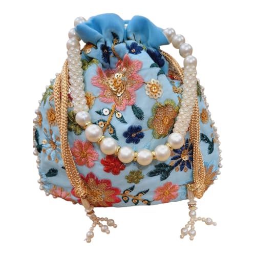 DMS RETAIL Potli Bags For Wedding Return Gifts For Women In Bulk, Ladies Return Gifts For Pooja Birthday Kitty Party Shagun Mehndi Sangeet Pack of (Pack of 3)