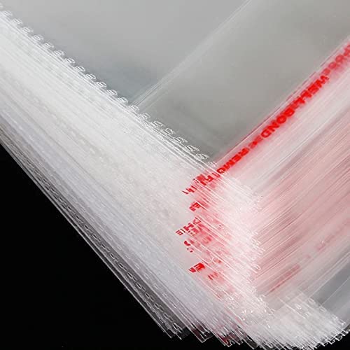 11x14 Inches : Plastic polythene Clear Transparent bags Self Adhesive BOPP Resealable Plastic pouch Bags for jwellery packaging Pack Of (1000)