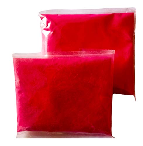 DMS RETAIL Rangoli Colors Powder for Floor Decorations - 400 GMS Muggu Powder Used for Decoration of Diwali, Navaratri,Pongal, Puja Mandir and Festival (RED)