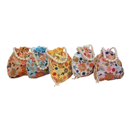 DMS RETAIL Potli Bags For Wedding Return Gifts For Women In Bulk, Ladies Return Gifts For Pooja Birthday Kitty Party Shagun Mehndi Sangeet Pack of (Pack of 3)