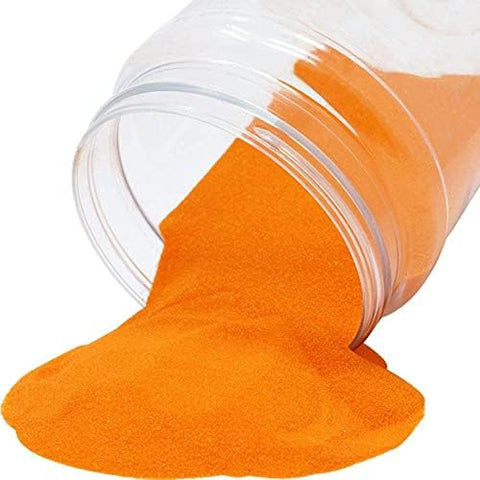 DMS RETAIL Colors Floor Arts Ceramic for Creativity, Diwali Floor Decoration Floor Decoration Diwali Navratri Celebration 300 GMS (Orange)