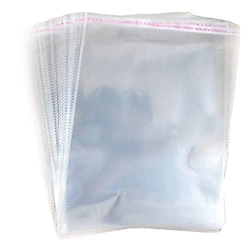 11x14 Inches : Plastic polythene Clear Transparent bags Self Adhesive BOPP Resealable Plastic pouch Bags for jwellery packaging Pack Of (1000)