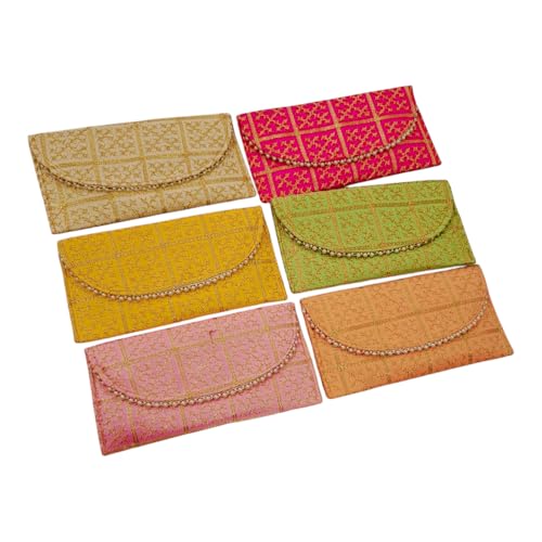 Embroidery Checks Design Wedding return gift Clutch for women Baby