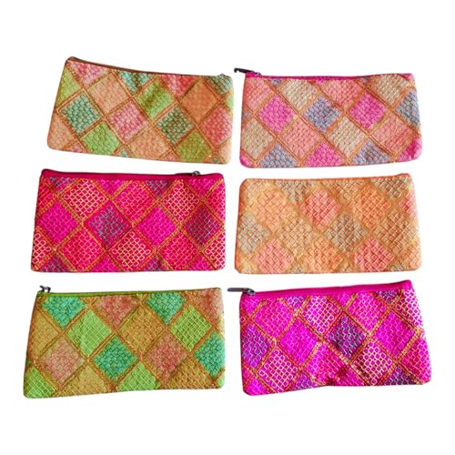 New Traditional Vintage Embroidered Purse for Women with Zipper, Potli