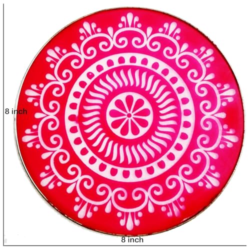 DMS RETAIL Rangoli Making Stencil Combo of 2 Sizes 4 Stencils of 8 inch and 4 Stencils of 12 inches