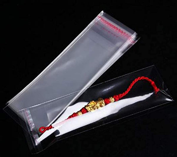 DMS RETAIL Plastic Polythene Clear Bags Small Size Pouches Transparent Self Adhesive BOPP Bags For Jewellery Packing | 3X10 INCHES PACK OF (600)