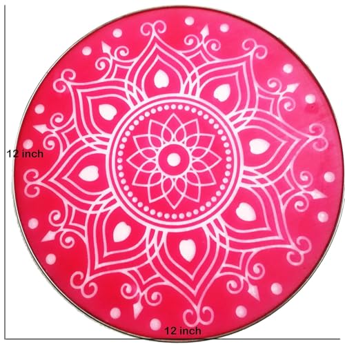 DMS RETAIL Rangoli Making Stencil Combo of 2 Sizes 4 Stencils of 8 inch and 4 Stencils of 12 inches