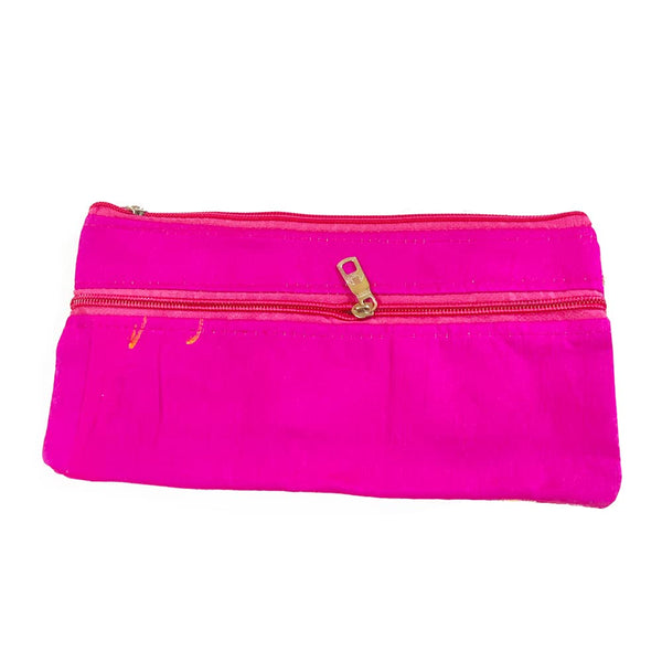 DMS RETAIL Traditional Umbrella Embroidery Purse for Women,Shagun Pouch,Return Gift For Wedding Mehndi Haldi Wedding Engagement Pooja Party Favor Bags Pack Of (3)