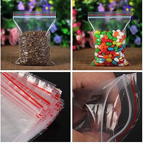 6 x 8 Transparent Zip Lock Pouch Bag Airtight Resealable Plastic Bag dmsretail