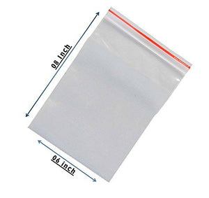 6 x 8 Transparent Zip Lock Pouch Bag Airtight Resealable Plastic Bag dmsretail