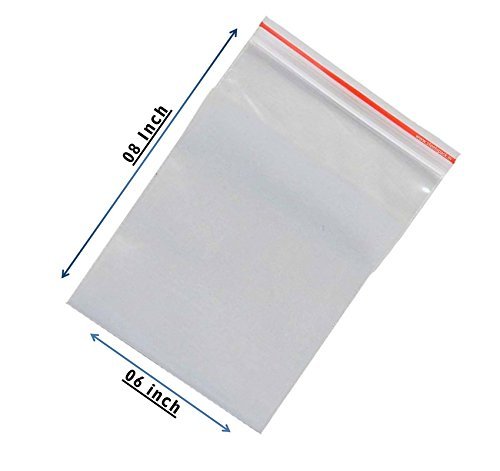 x Transparent Zip Lock Pouch Bag Airtight Resealable Plastic