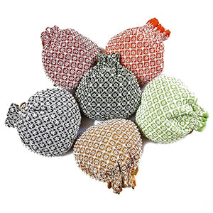 DMS RETAIL Lucknowi Embroidered Potli Bags| Potli Bags for Ladies for Wedding with Pearl Drawstring Pack of 6 Multi