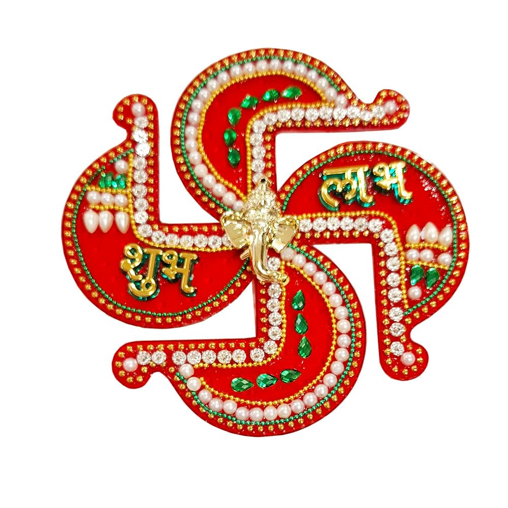 DMS RETAILPVC Swastik Sticker for Door Entrance Diwali Decoration