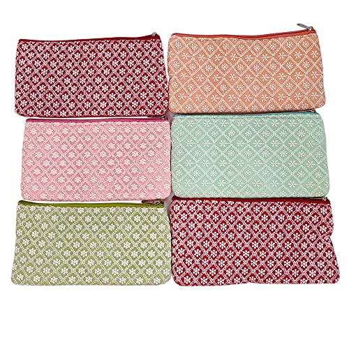 DMS RETAIL Embroidered Lucknowi Clutch Purse For Women Return Gift Favour Shagun Jardosh Purse For Ladies Pack Of (4)
