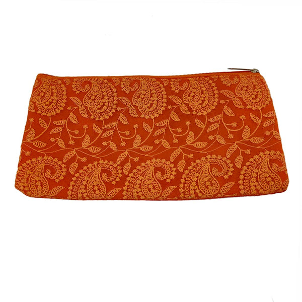 DMS RETAIL Embroidered Chikankari Lucknowi Clutch Purse For Women Return Gift Favour Shagun Purse For Ladies Pack Of (6)