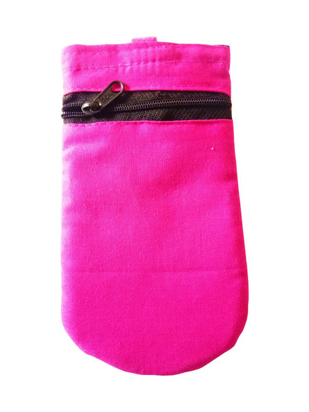 DMS RETAIL Traditional Mobile Pouch for Women with Waist Clip and Belt Embroidered Mobile Pouch Pink dmsretail