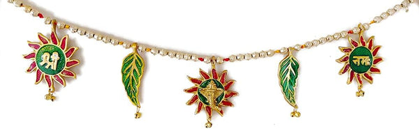 Multicolor Handmade Decorative Metal Shubh Labh Bandarwal for Door Entrance| Toran for dmsretail