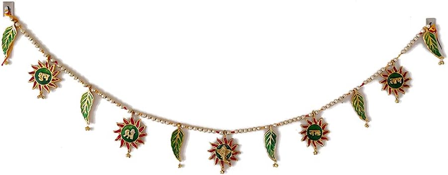Multicolor Handmade Decorative Metal Shubh Labh Bandarwal for Door Entrance| Toran for dmsretail
