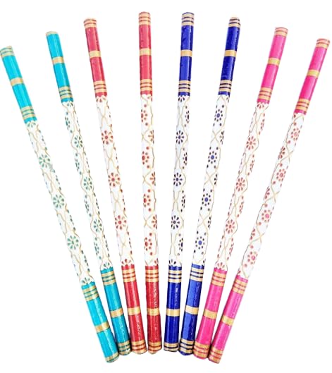 PVC Coated Multicolor Pairs dandiya Sticks for Garba dmsretail