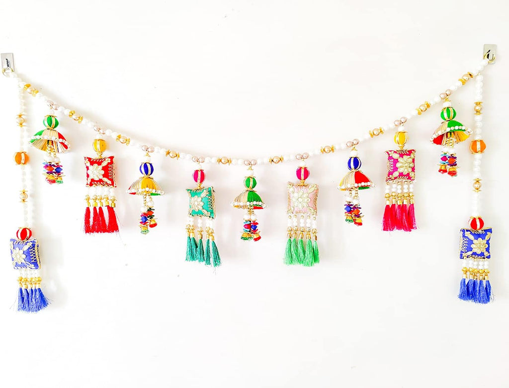 Pearl Studded Toran for Home Decoration|Bandarwal Toran for Main Door