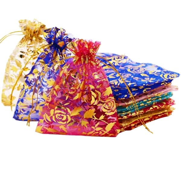 Return Gift Favors Organza Bags Jewellery Packing Pouch 10X14 CMS dmsretail