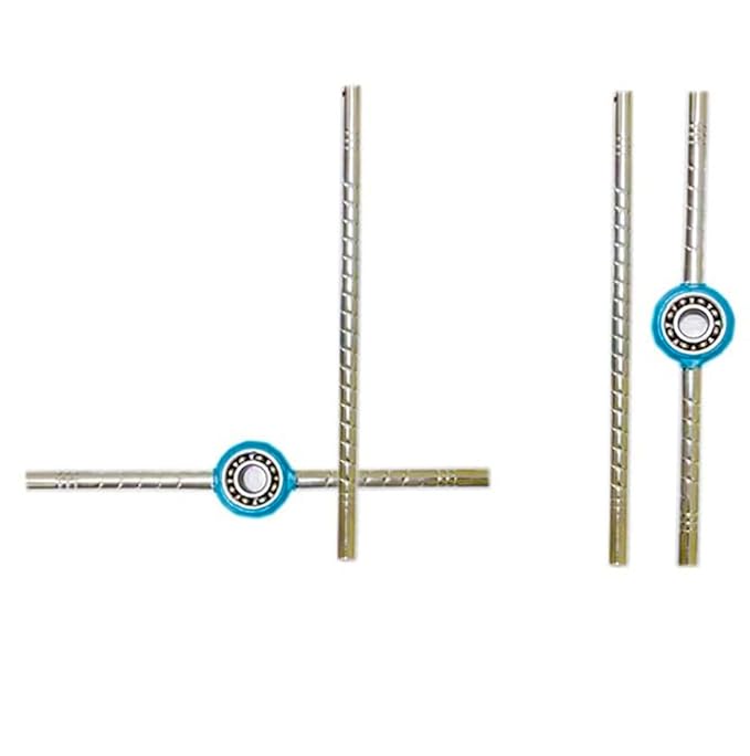 Steel Bearing Dandiya Sticks with Multicolour Cap for Garba Dance for Navratri Celebration,14 Inches- Big Size Pack Of 1 dmsretail