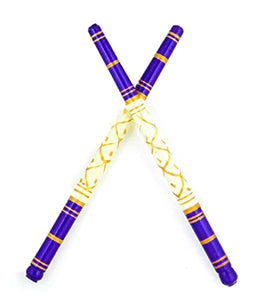 Wooden Heavy Sankheda Dandiya Garba Sticks 1 pair dmsretail