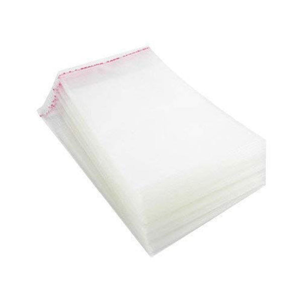 Transparent Plastic Packing Bags Adhesive Plastic Poly Bag Clear Self Adhesive Plastic Bags Size 9X10 Inches dmsretail