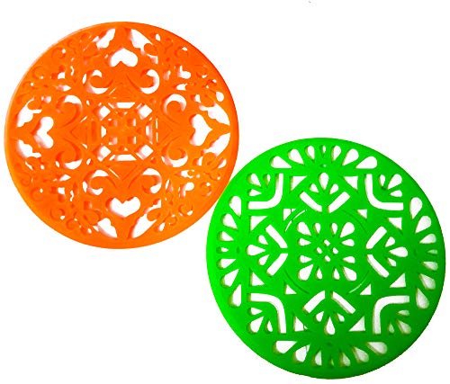 DMS RETAIL Different Pattern Round Rangoli Stencils for Floor Decoration Diwali Decoration (Pack of 12 Stencils) dmsretail