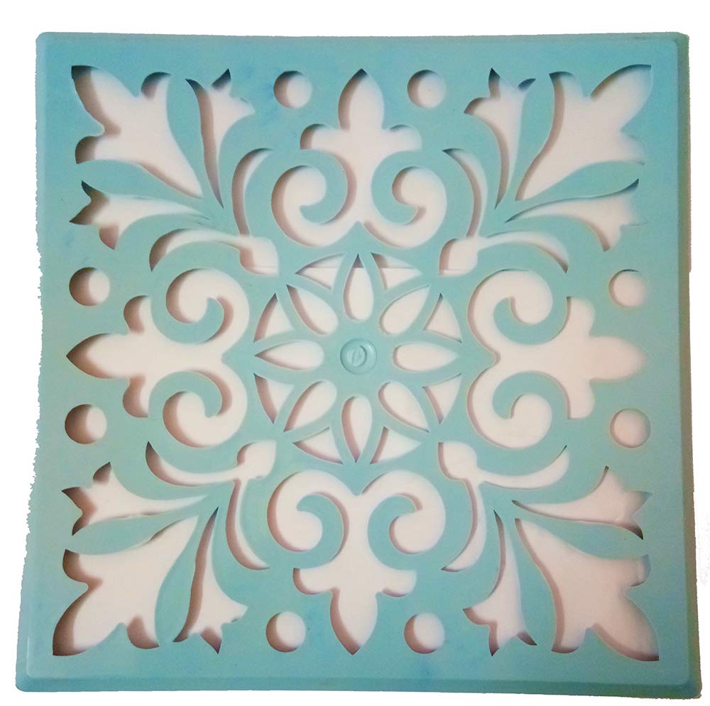 DMS RETAIL Different Pattern Square Rangoli Stencils for Floor Decoration Diwali Decoration (Pack of 2 Stencils) dmsretail