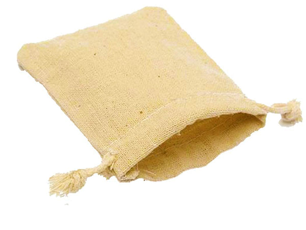 DMS RETAIL Jute Linen Shagun Burlap Potli Bags (Natural, 14x10 cm) -Pack of 4 dmsretail