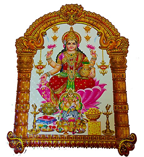 DMS RETAIL PVC Laxmiji Stickers for Wall Decoration|PVC Vinyl Sticker