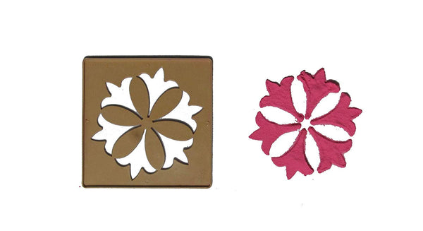 DMS RETAIL Set of 8 Rangoli Stencils for Floor for Rangoli Decoration Diwali Decoration 4 Inches dmsretail