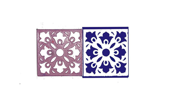 DMS RETAIL Set of 8 Rangoli Stencils for Floor for Rangoli Decoration Diwali Decoration 4 Inches dmsretail