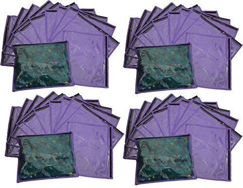 DMS RETAIL Single Packing Saree Cover Purple 7 Pcs Saree Cover Suit Cover Saree Cover Box dmsretail