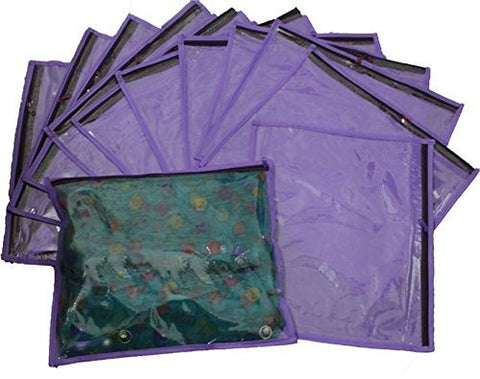 DMS RETAIL Single Packing Saree Cover Purple 7 Pcs Saree Cover Suit Cover Saree Cover Box dmsretail